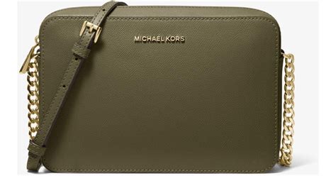 michael kors jet set large crossbody olive|Michael kors large jet set + FREE SHIPPING .